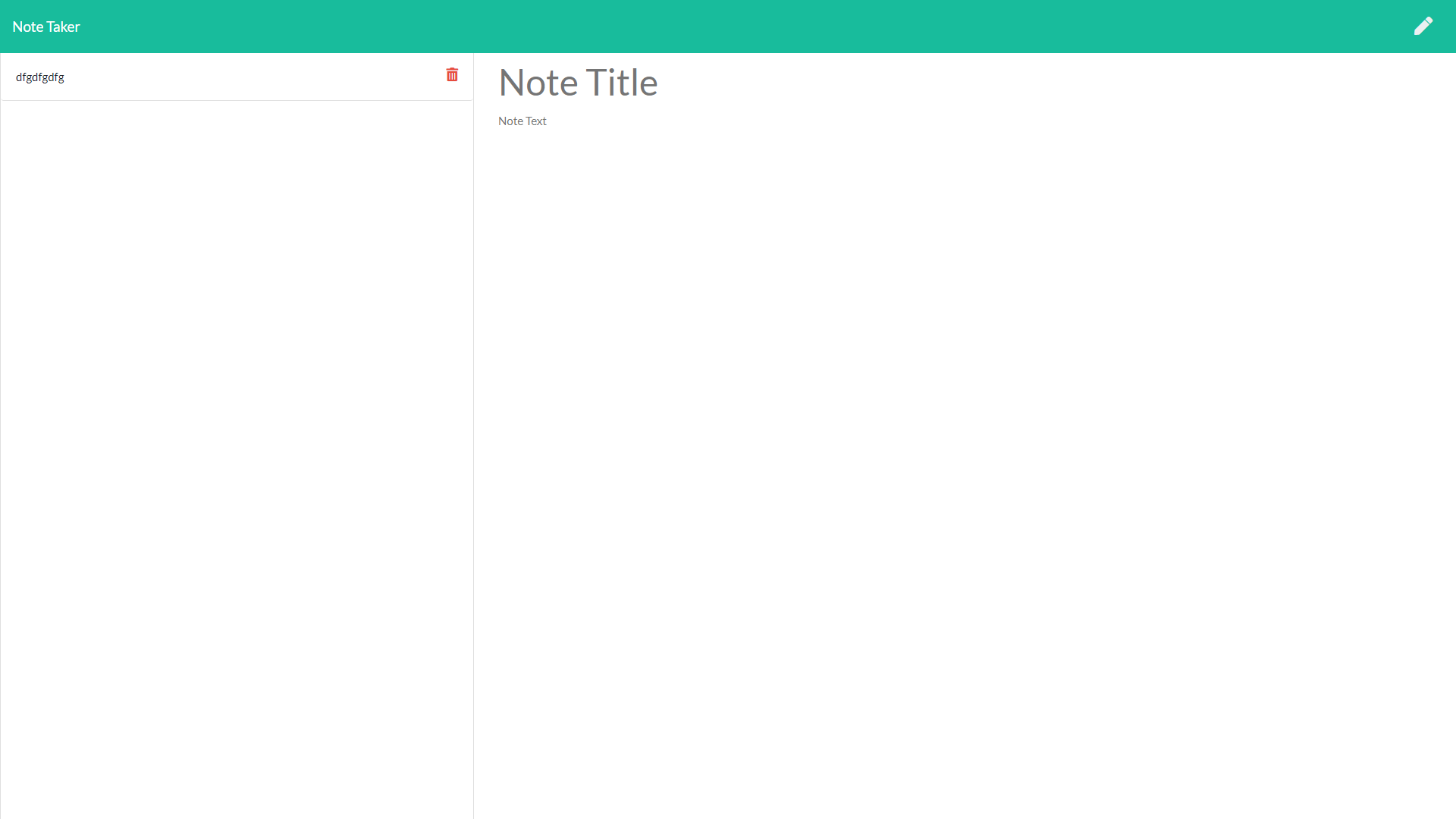 NOTE TAKER screenshot